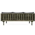 thumbnail image 6 of 3 Seater Daybed In Grey Finish - Wood For Outdoor Durability Slat Paneled Seat And Water- Cushion Included 66.25”w X 31.12”d 24.01”h Assembly Required At Unloading Area Upon Arrival With Theme Made, 6 of 6