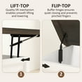 thumbnail image 4 of HOMCOM Lift Top Coffee Table with Charging Station and Storage, White, 4 of 10