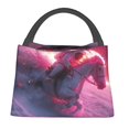 thumbnail image 1 of Easygdp Astronaut Riding Fiery Horse Bolsa de Almuerzo Insulada Reutilizable, Bolsa de Mano y Bandolera para Oficina, Trabajo, Viajes, 1 of 6