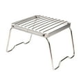 thumbnail image 3 of Soporte plegable para estufa con parrilla para fogatas, usos múltiples, soporte para quemador de parrilla para fogata, para senderismo, patio trasero, kusrkot Parrilla plegable para fogatas, 3 of 8