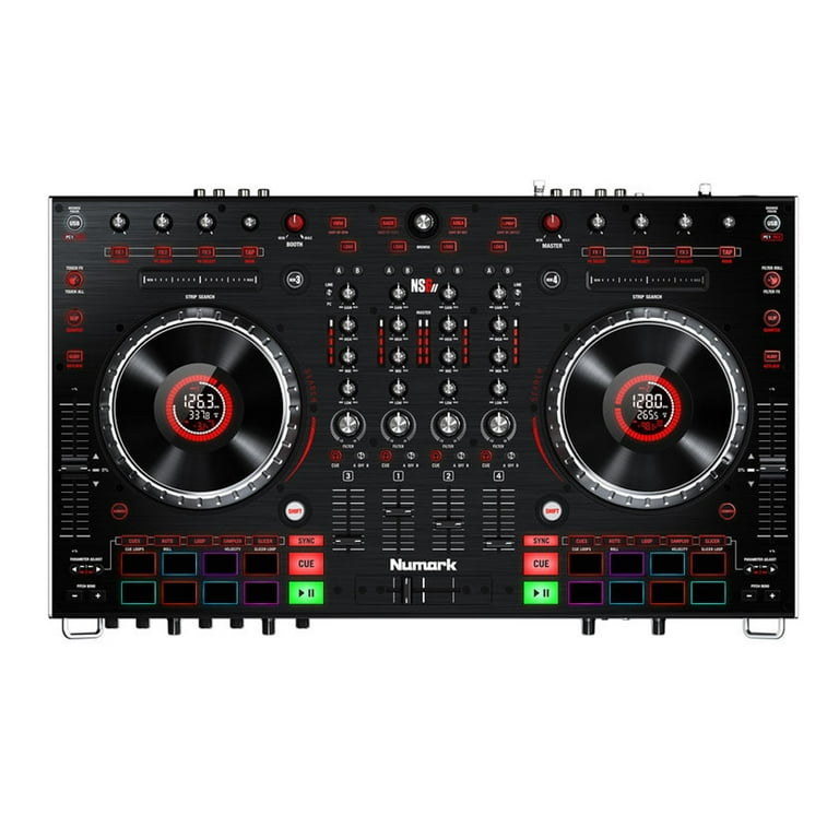 Numark NS6 II 4 Channel Premium DJ Controller + Dynamic Microphone