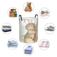 thumbnail image 6 of PUREYAH Collapsible Laundry Basket Organizer, Round Dirty Clothes Basket Storage with Handles Laundry Hamper for Bathroom Corner Dorm College, Small Size, 6 of 7
