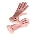 thumbnail image 1 of Guantes de terciopelo cálidos, resistentes al viento, cálidos y gruesos, que mantienen el calor para escalar, gimnasios y exteriores. N703 rosa, 1 of 6
