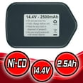 thumbnail image 3 of Tank 2 PACK 2500AH Battery for Porter Cable 14.4v 14.4 Volt 8723, 3 of 6