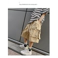 thumbnail image 4 of MEZZALL Boys Kids Cargo Shorts Youth Boys Casual Stretch Shorts Outdoor Cargo Bottoms Comfort Toddler Baby Wear 5-6Y, 4 of 6