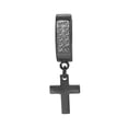 thumbnail image 7 of BEBERLINI Men Cross Pendant CZ Huggie Hoop Earrings Black Stainless Steel Jewelry Gift, 7 of 7