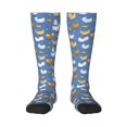 thumbnail image 1 of Fotbe Chicken Family Calcetas Divertidas Estampadas para Hombre y Mujer, Calcetas de Algodón hasta la Rodilla para Caminar, Correr, Enfermería y Embarazo, 1 of 6