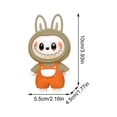 thumbnail image 3 of Labubus Original Pop Mart Labubu Face Changing Doll Pressing Face Changing Creative Decompression Cute Expressions Face Changing Toy Doll Keychain Doll Orange, 3 of 3