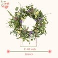 thumbnail image 2 of 18" Spring Wreaths for Front Door Summer Wreath with Multi-Colored Flower & Green Eucalyptus Leaves, Artificial Wreath Green Foliage Wreath for Wall Window Farmhouse Party Holiday Home Decor, 2 of 5