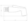 thumbnail image 3 of Dura Faucet DF-RK810-SN RV Kit de reemplazo de manguera y rociador lateral (níquel satinado cepillado), 3 of 4