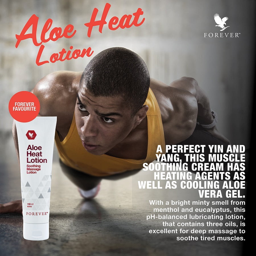 aloe heat lotion forever crema riscaldante per lo sport