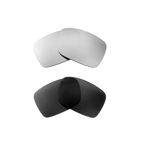 Walleva Polarized Titanium   Black Replacement Lenses For Smith Optics Outlier XL Sunglasses