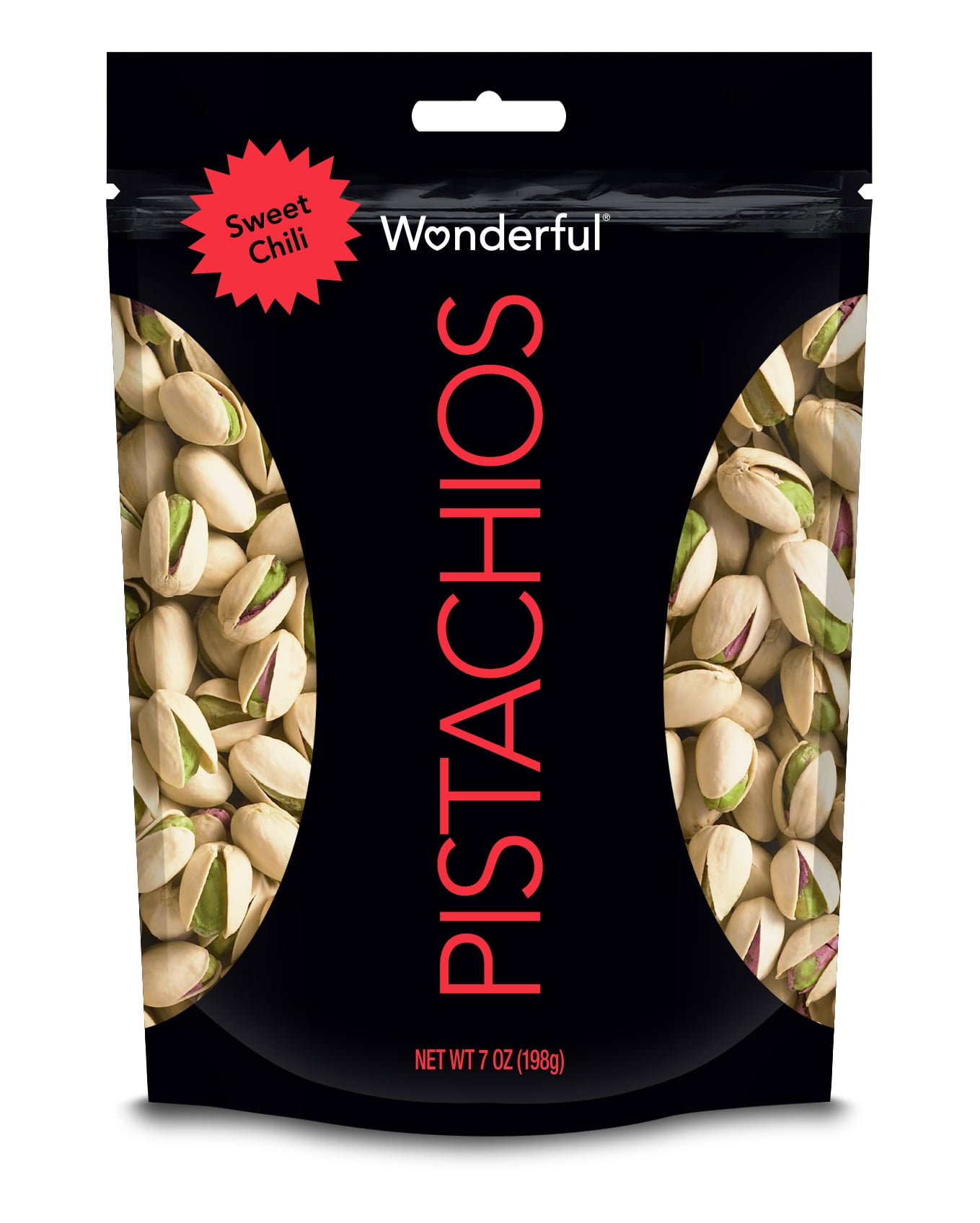 Wonderful Pistachios, Sweet Chili Flavor, 7 Ounce Resealable Pouch