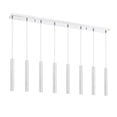 thumbnail image 6 of Z-Lite Forest 8 Light Steel LED Island Pendant in Brushed Nickel and Chrome, 6 of 7