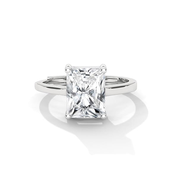 Natural Moissanite Gemstone Ring 925 Sterling Silver Ring Wedding Gift