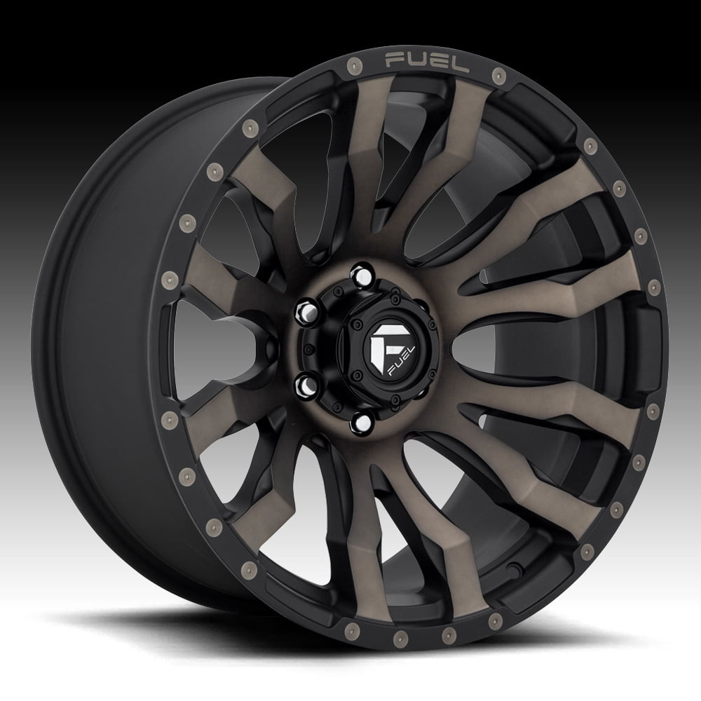 Fuel blitz 20x9 5x150 20et 110.10mm matte black double dark tint wheel