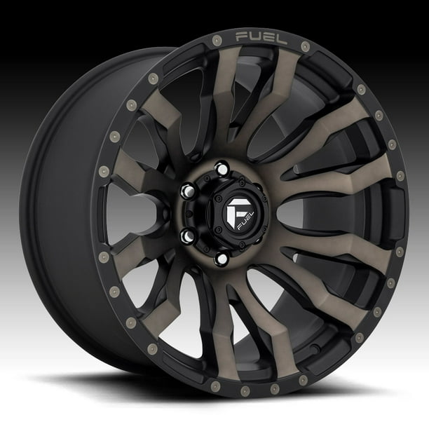 Fuel blitz 20x9 5x150 20et 110.10mm matte black double dark tint wheel