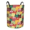 thumbnail image 2 of Daiia Cute Cartoon Cat Round Laundry Basket with Handles Thickened Waterproof Circular hamper,Dirty Clothes Storage Basket for Bedroom,Bathroom,College Dorm-Small, 2 of 8