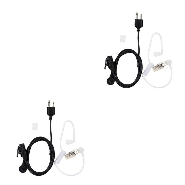 ZLight Écouteur de Réception Radio Bidirectionnelle Externe Casque Audio Portable Haut-Parleur Écouteurs Oreillette Portable Professionnel 1 2Ensemble