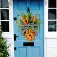 thumbnail image 2 of Aosijia Easter Wreath Artificial Hanging Carrot with Decorative Burlap Bow Home Decoration, 2 of 16