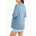 thumbnail image 2 of Yawrut Women's Long Sleeved Nursing Top, Soft Maternity Shirt With Hidden Zipper, 2 of 7