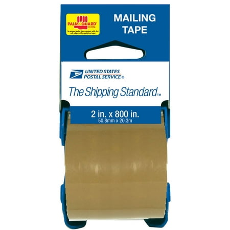 Lepages 83711B 2-In x 800-In Brown USPS Mailing Tape with Palmguard Dispenser