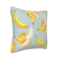 thumbnail image 2 of Square Throw Pillow Covers with Core, Yellow Sweet Banana Pillows for Sofa Beds, 18"x18", 2 of 9