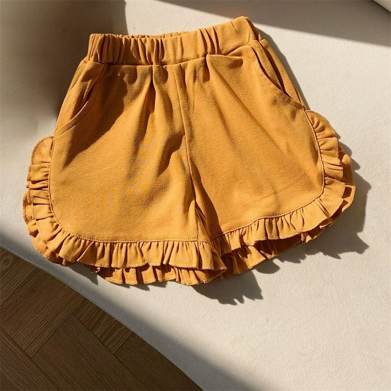 EnJoCho Toddler Girls Solid Color Shorts Fashion Clothes Baby Kids