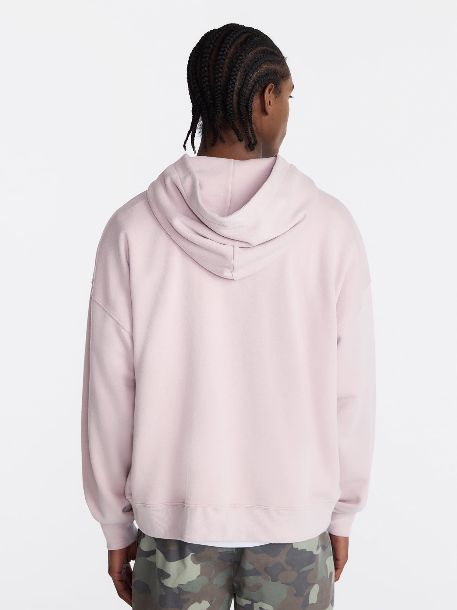 No Boundaries Oversized Hoodie with Long Sleeves, Men's XS-4XLT