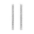 thumbnail image 2 of 2 1/2 Carat Inside Out Diamond Hoop Earrings in 14K White Gold (I1-I2 Clarity), 2 of 3