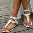 thumbnail image 4 of VEKDONE Gladiator Sandals Women Women's Fashion Casual Comfortable Belt Buckle Spring And Summer New Breathable Low Heel Sandals, 4 of 8