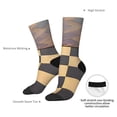 thumbnail image 4 of Fuzoiu Chess Board With Pawns Print Athletic Crew Socks for Men & Women,Casual Crew Socks,Above Ankle Crew Socks for Business, Casual, 4 of 6