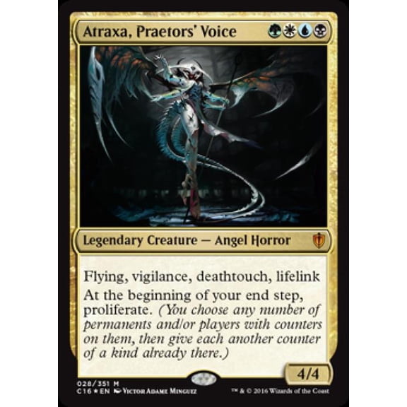 Magic the Gathering - Commander 2016 Edition - Atraxa, Praetors' Voice Light Play Foil