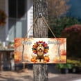 thumbnail image 3 of Happy Thanksgiving Goldendoodle Turkey Costume Pumpkins Autumn Leaves Landscape Wood Sign Doodle Dog Lover Gifts Idea Hanging Wall Home Decor - 130144, 3 of 5