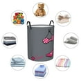 thumbnail image 2 of DouZhe Waterproof Collapsible Large Laundry Baskets, Bikini Lingerie Prints Circular Hamper with Handles, 2 of 7