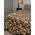 thumbnail image 2 of Leopard Print Down Alternative Comforter, Modernized Panther Leo Skin Wild Big Cats in Gradient Rainbow Tones Print, Microfiber Quilt for All Season, 5 Sizes, Multicolor, by Ambesonne, 2 of 3