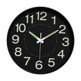 thumbnail image 3 of Reloj de pared que brilla en la oscuridad, moderno, luminoso, con números, decorativo, para dormitorio. Estilo A, 3 of 9