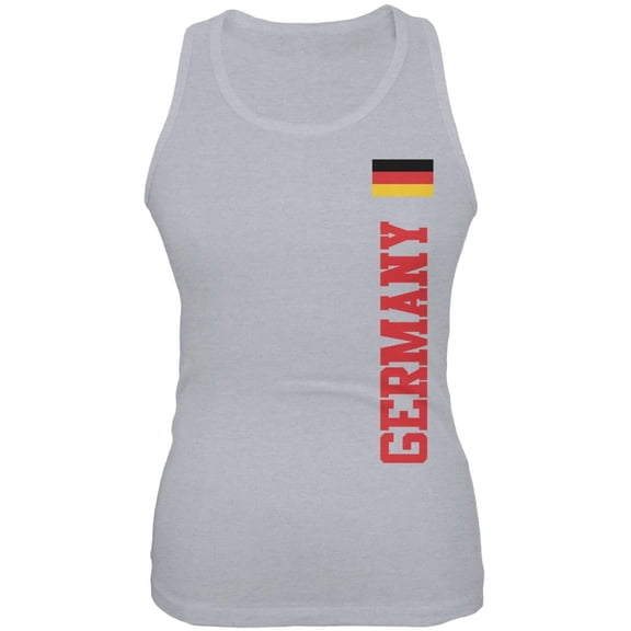 World Cup Germany Heather Grey Juniors Soft Tank Top