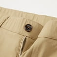 thumbnail image 6 of Men's 4-Way Stretch Dress Pants - Mid-Rise Straight Cut with Elastic Waist (Business Casual), 6 of 12
