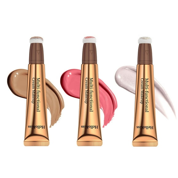 Mareep Highlighters Stick Highlighter Makeup Liquid Gel Highlighter Liquid Highlighter StickHighlighter Makeup & Blush Stick. Cream Blush & Highlighter Makeup In Double Ended Stick