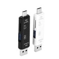 thumbnail image 2 of Card Reader USB 3.1 Type-c Interface card reader; TF Adapter Converter TF Card High Speed OTG Reader, White, 2 of 8