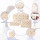 thumbnail image 4 of Bolsa de maquillaje de viaje para mujer Set de neceser Bolsa de maquillaje acolchada con estampado de flores Bolsa de maquillaje para mujer, 4 of 7