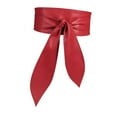 thumbnail image 5 of fenteer Women's Wide Belt Cinch Elegant Self Tie Around Belt for Sweater Coat Blouse Red, 5 of 8