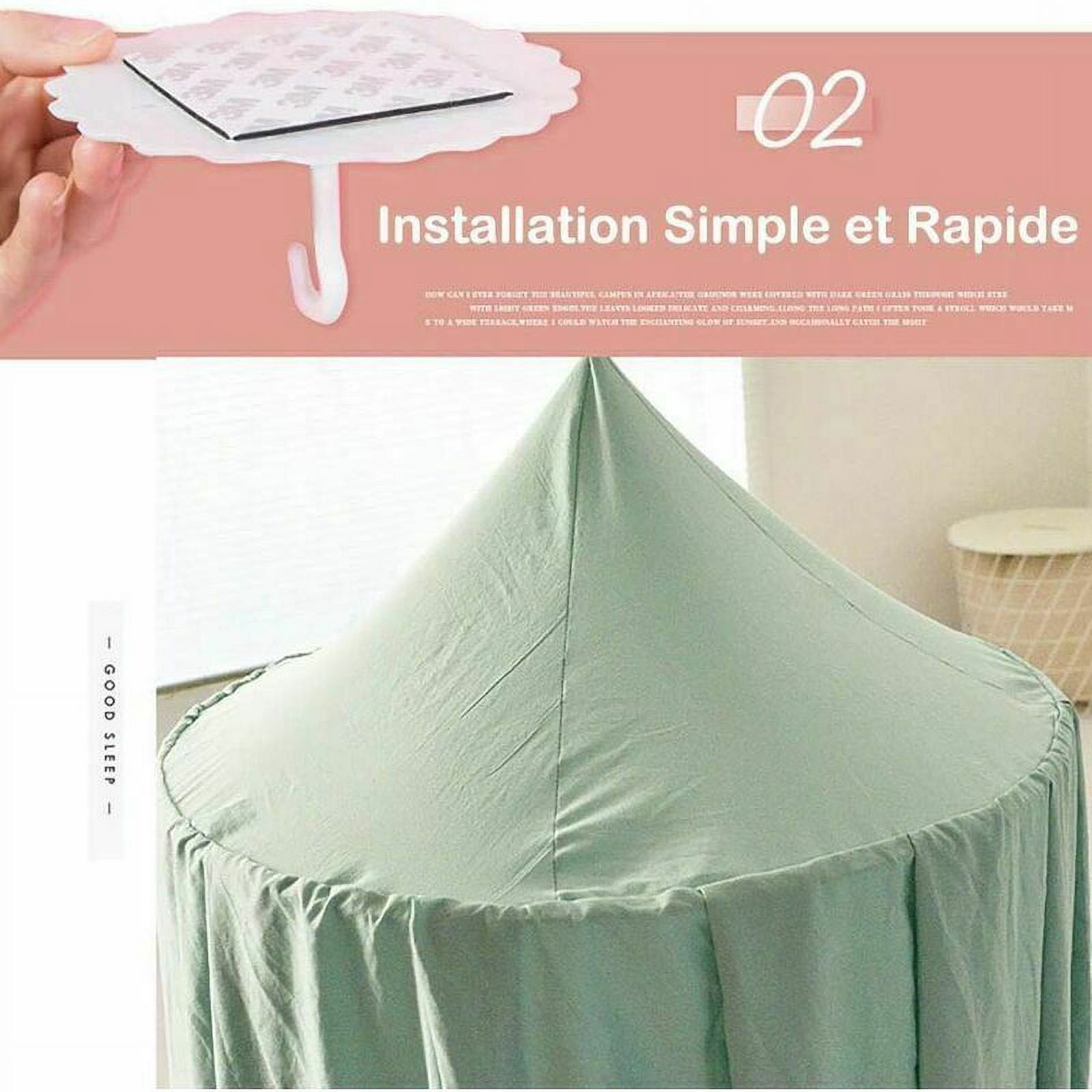 Children's Bed Canopy, Mosquito Net Canopy for Baby or Child, Double Layer Decoration Design Canopy for Bedroom   Green