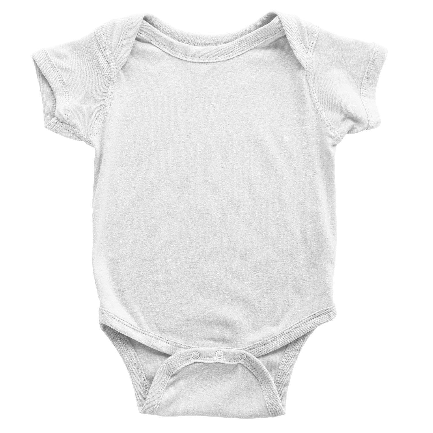 Tulo & Garn Plain Baby Bodysuit Soft 100% Cotton Snapsuit 