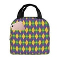 thumbnail image 1 of Easygdp Mardi Gras Bolsa Térmica Premium - Tela Oxford Impermeable, Gran Capacidad, Bolsillo Frontal, Unisex para Trabajo, Escuela, Actividades al Aire Libre y Picnics, 1 of 8