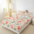thumbnail image 4 of jejeloiu Cartoon Animal Axolotl Full Size Sheets,Ocean Sea Sealife Bed Sheets,Pink Green Sheet Sets For Kids,Ultra Soft Home Decor,4pcs, 4 of 7