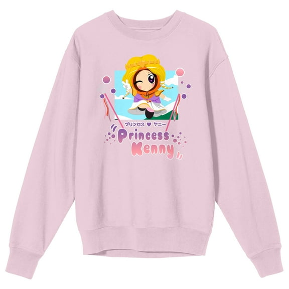 South Park Princess Kenny Men's Pink Crew Neck Sweatshirt-Medium