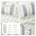thumbnail image 5 of Great Bay Home Farmhouse Stripe Microfiber Reversible Quilt Set With Shams (Twin, White / Navy), 5 of 5