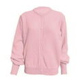 thumbnail image 3 of Ediodpoh Fall Casual Long Sleeve Open Front Knit Sweater Cardigans Coat with Pockets Fall Sweaters for Women Pink M, 3 of 4